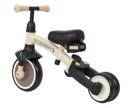 Дитячий велосипед QPlay Stager 3 в 1 з ручкою, біговел, Beige-Brown (T80STAGERBeigeBrown), зображення 5 Дитячий велосипед QPlay Stager 3 в 1 з ручкою, біговел, Beige-Brown (T80STAGERBeigeBrown), зображення 5