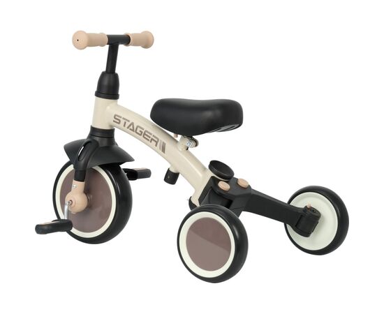 Дитячий велосипед QPlay Stager 3 в 1 з ручкою, біговел, Beige-Brown (T80STAGERBeigeBrown), зображення 6 Дитячий велосипед QPlay Stager 3 в 1 з ручкою, біговел, Beige-Brown (T80STAGERBeigeBrown), зображення 6