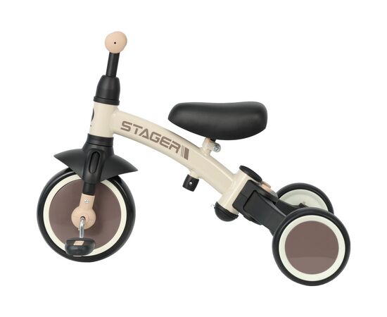 Дитячий велосипед QPlay Stager 3 в 1 з ручкою, біговел, Beige-Brown (T80STAGERBeigeBrown), зображення 7 Дитячий велосипед QPlay Stager 3 в 1 з ручкою, біговел, Beige-Brown (T80STAGERBeigeBrown), зображення 7