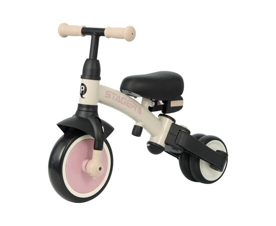 Детский велосипед QPlay Stager 3 в 1 з ручкою, біговел, Beige-Pink (T80STAGERBeigePink), изображение 3 Детский велосипед QPlay Stager 3 в 1 з ручкою, біговел, Beige-Pink (T80STAGERBeigePink), изображение 3