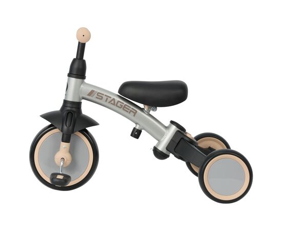 Детский велосипед QPlay Stager 3 в 1 з ручкою, біговел, Silver (T80STAGERSilver), изображение 2 Детский велосипед QPlay Stager 3 в 1 з ручкою, біговел, Silver (T80STAGERSilver), изображение 2