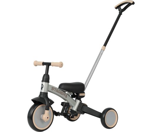 Детский велосипед QPlay Stager 3 в 1 з ручкою, біговел, Silver (T80STAGERSilver)