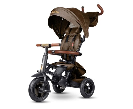 Детский велосипед QPlay Rito Deluxe Складаний Триколісний Brown (S380-17RitoDeluxeBrown)