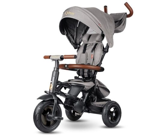 Детский велосипед QPlay Rito Deluxe Складаний Триколісний Grey (S380-17RitoDeluxeGrey)