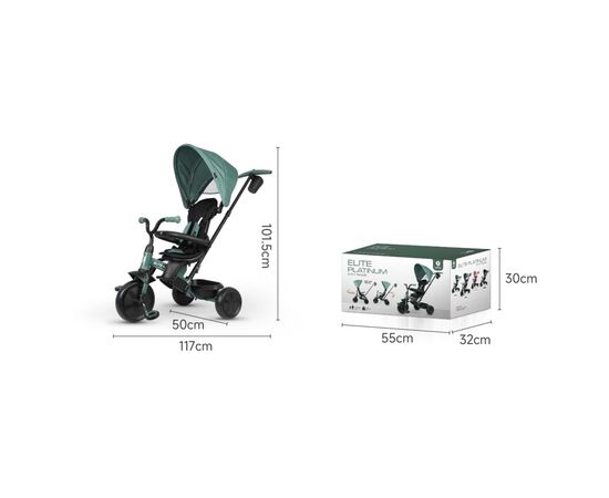 Детский велосипед QPlay Elite Platinum Green (T10-ZElitePlatinumGreen), изображение 4 Детский велосипед QPlay Elite Platinum Green (T10-ZElitePlatinumGreen), изображение 4