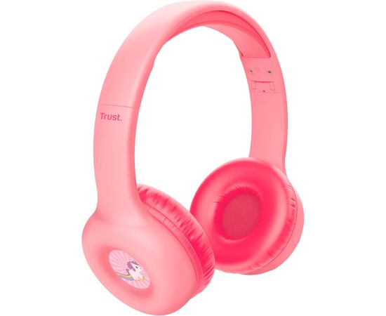 Наушники Trust Nouna Kids Wireless Pink (25274), изображение 11 Наушники Trust Nouna Kids Wireless Pink (25274), изображение 11