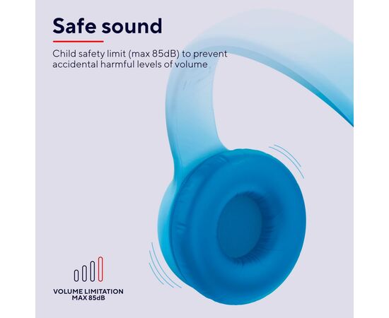 Наушники Trust Nouna Blue (25278), изображение 2 Наушники Trust Nouna Blue (25278), изображение 2