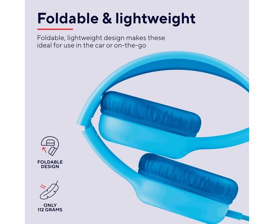 Наушники Trust Nouna Blue (25278), изображение 4 Наушники Trust Nouna Blue (25278), изображение 4