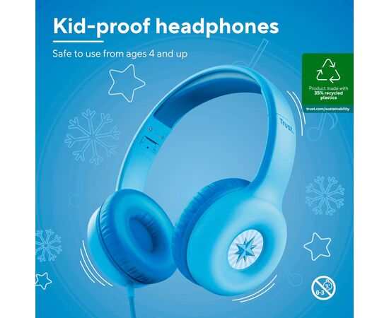 Наушники Trust Nouna Blue (25278), изображение 5 Наушники Trust Nouna Blue (25278), изображение 5