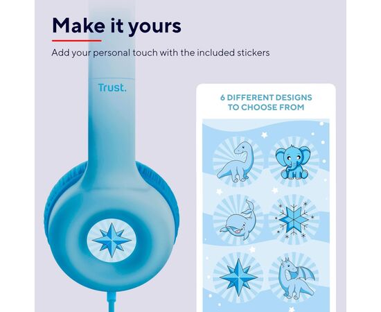 Наушники Trust Nouna Blue (25278), изображение 6 Наушники Trust Nouna Blue (25278), изображение 6