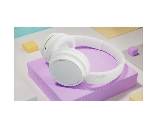 Наушники Philips TAH5209 Over-Ear Wireless White (TAH5209WT/00), изображение 4 Наушники Philips TAH5209 Over-Ear Wireless White (TAH5209WT/00), изображение 4