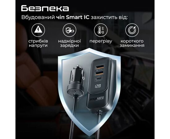 Зарядное устройство Promate gearhub-120w.black, изображение 7 Зарядное устройство Promate gearhub-120w.black, изображение 7