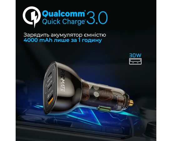 Зарядний пристрій Promate transdrive-80w, зображення 5 Зарядний пристрій Promate transdrive-80w, зображення 5