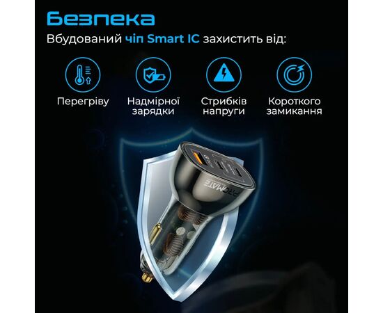 Зарядний пристрій Promate transdrive-80w, зображення 6 Зарядний пристрій Promate transdrive-80w, зображення 6