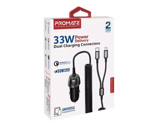 Зарядное устройство Promate powerdrive-33pdci.black, изображение 2 Зарядное устройство Promate powerdrive-33pdci.black, изображение 2