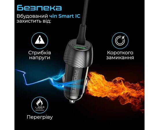 Зарядное устройство Promate powerdrive-33pdci.black, изображение 7 Зарядное устройство Promate powerdrive-33pdci.black, изображение 7