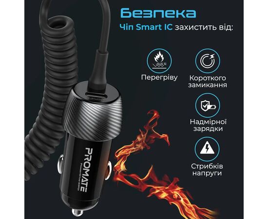 Зарядное устройство Promate powerdrive-33pdi.black, изображение 6 Зарядное устройство Promate powerdrive-33pdi.black, изображение 6