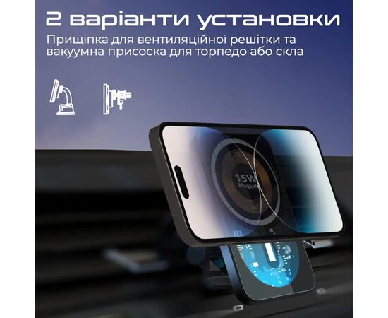 Зарядное устройство Promate lucidmount-15.black, изображение 6 Зарядное устройство Promate lucidmount-15.black, изображение 6