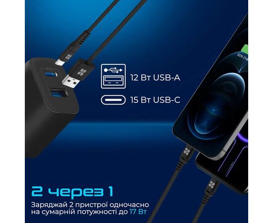 Зарядное устройство Promate biplug.black, изображение 3 Зарядное устройство Promate biplug.black, изображение 3