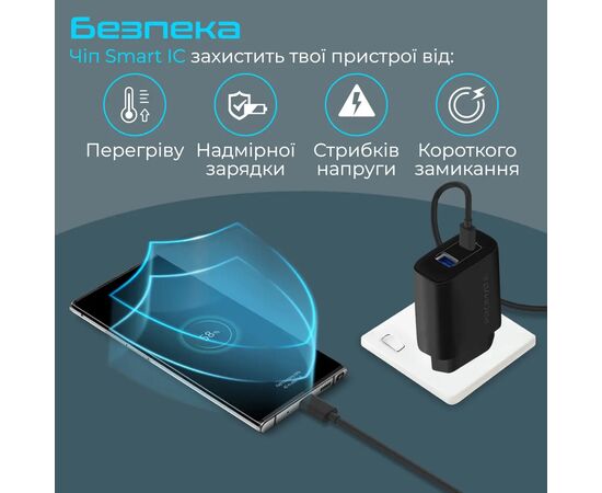 Зарядное устройство Promate biplug.black, изображение 5 Зарядное устройство Promate biplug.black, изображение 5