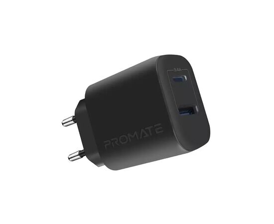 Зарядное устройство Promate biplug.black