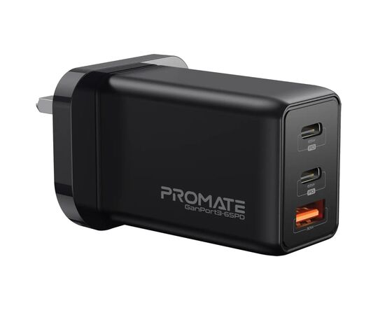 Зарядное устройство Promate ganport3-65pd.black