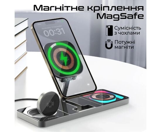 Зарядное устройство Promate auraslate-trio, изображение 4 Зарядное устройство Promate auraslate-trio, изображение 4