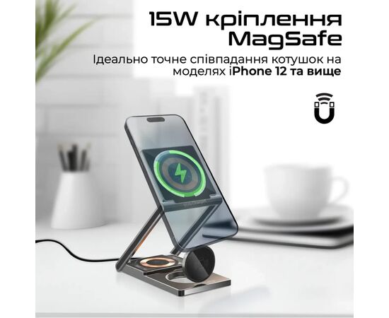 Зарядное устройство Promate lucidfold-trio, изображение 4 Зарядное устройство Promate lucidfold-trio, изображение 4