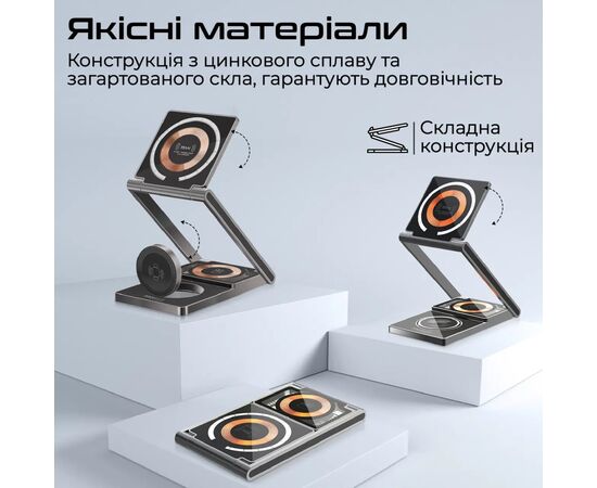 Зарядное устройство Promate lucidfold-trio, изображение 8 Зарядное устройство Promate lucidfold-trio, изображение 8