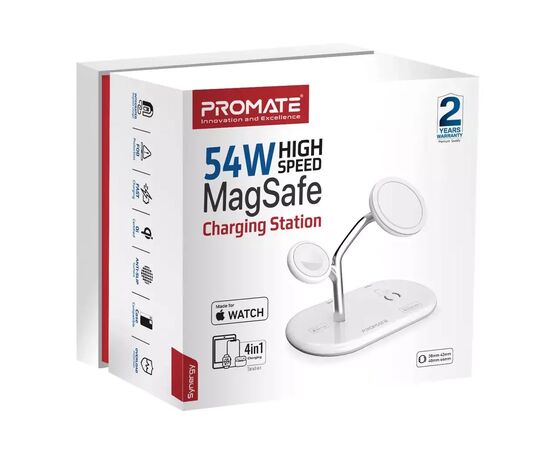 Зарядное устройство Promate synergy.white, изображение 2 Зарядное устройство Promate synergy.white, изображение 2