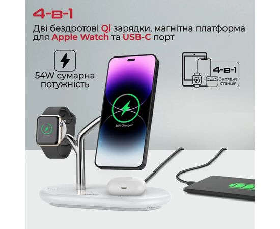 Зарядное устройство Promate synergy.white, изображение 3 Зарядное устройство Promate synergy.white, изображение 3