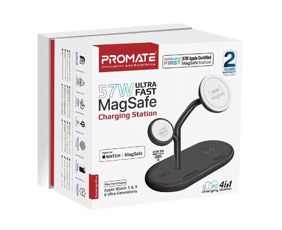 Зарядное устройство Promate synergy-pro.black, изображение 2 Зарядное устройство Promate synergy-pro.black, изображение 2