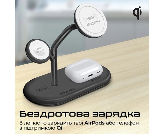 Зарядное устройство Promate synergy-pro.black, изображение 7 Зарядное устройство Promate synergy-pro.black, изображение 7