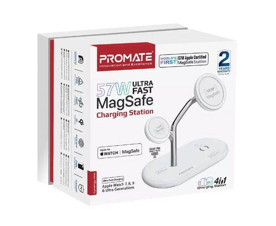Зарядное устройство Promate synergy-pro.white, изображение 2 Зарядное устройство Promate synergy-pro.white, изображение 2