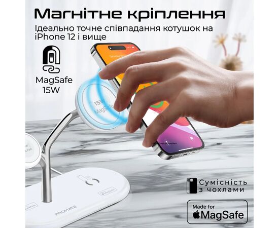 Зарядное устройство Promate synergy-pro.white, изображение 5 Зарядное устройство Promate synergy-pro.white, изображение 5