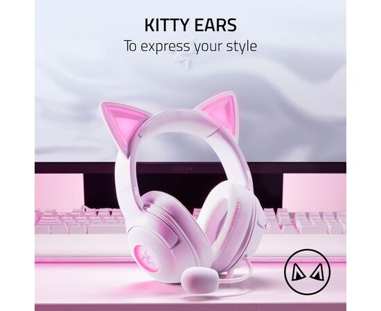Наушники Razer Kraken Kitty V2 White (RZ04-04730600-R3M1), изображение 9 Наушники Razer Kraken Kitty V2 White (RZ04-04730600-R3M1), изображение 9