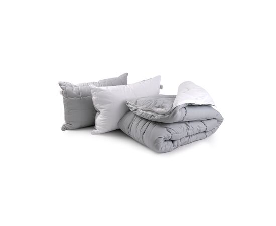 Одеяло Руно Grey White + 2 подушки 50х70, 200 х 220 (925.52_Grey White)