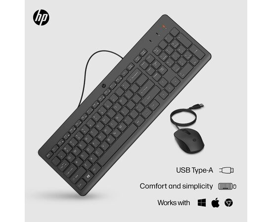 Комплект HP 150 USB Black (240J7AA), изображение 2 Комплект HP 150 USB Black (240J7AA), изображение 2