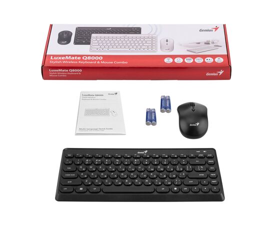 Комплект Genius LuxeMate Q-8000 Wireless UA Black (31340013414), изображение 2 Комплект Genius LuxeMate Q-8000 Wireless UA Black (31340013414), изображение 2