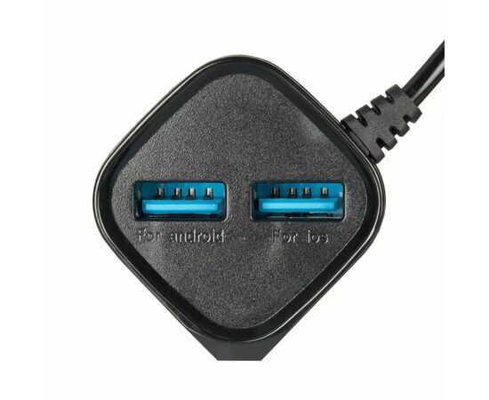 Зарядний пристрій Gelius Pro Edition Auto ID 2USB + Cable Type-C 2.4A Black (00000072152), зображення 4 Зарядний пристрій Gelius Pro Edition Auto ID 2USB + Cable Type-C 2.4A Black (00000072152), зображення 4