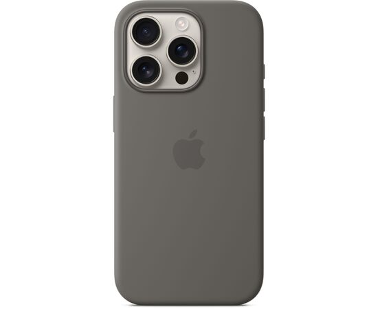 Чохол до мобільного телефона Apple iPhone16 Pro Silicone Case with MagSafe - Stone Gray (MYYL3ZM/A), зображення 3 Чохол до мобільного телефона Apple iPhone16 Pro Silicone Case with MagSafe - Stone Gray (MYYL3ZM/A), зображення 3