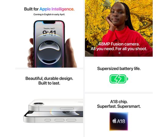 Мобільний телефон Apple iPhone 16e 512GB Black (MD1X4), зображення 7 Мобільний телефон Apple iPhone 16e 512GB Black (MD1X4), зображення 7