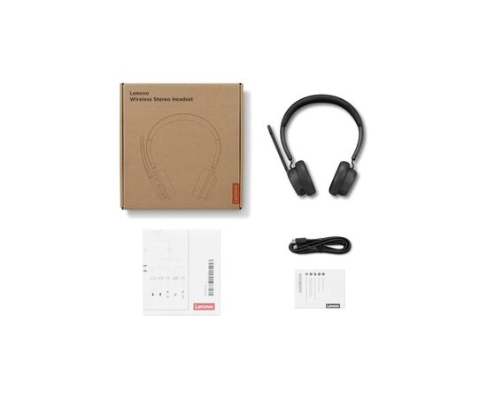 Наушники Lenovo Wireless Stereo Headset Black (4XD1Q30302), изображение 3 Наушники Lenovo Wireless Stereo Headset Black (4XD1Q30302), изображение 3