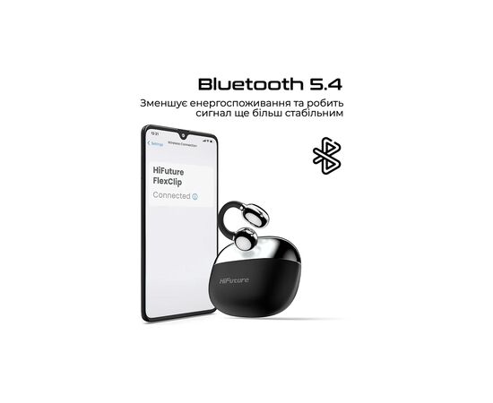 Наушники HiFuture FlexClip Black (flexclip.black), изображение 4 Наушники HiFuture FlexClip Black (flexclip.black), изображение 4