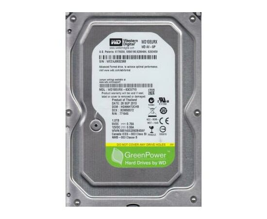 Жесткий диск 3.5" 1TB WD (#WD10EURX-FR#)