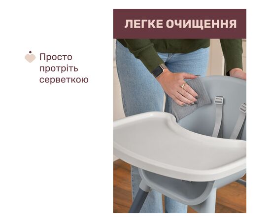 Стульчик для кормления Chicco Polly Zest, белый (87170.77), изображение 5 Стульчик для кормления Chicco Polly Zest, белый (87170.77), изображение 5