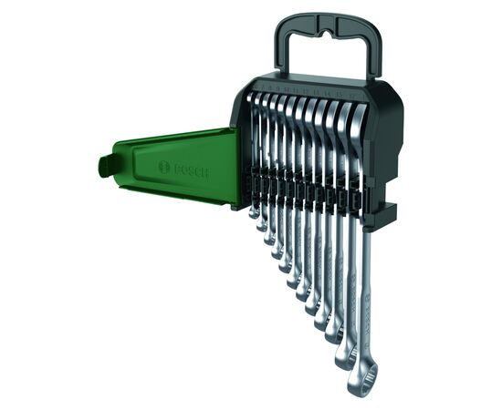 Ключ Bosch гаечный, набор 12шт, комбинированный, 6-19мм, CrV (1.600.A02.Z9D), изображение 3