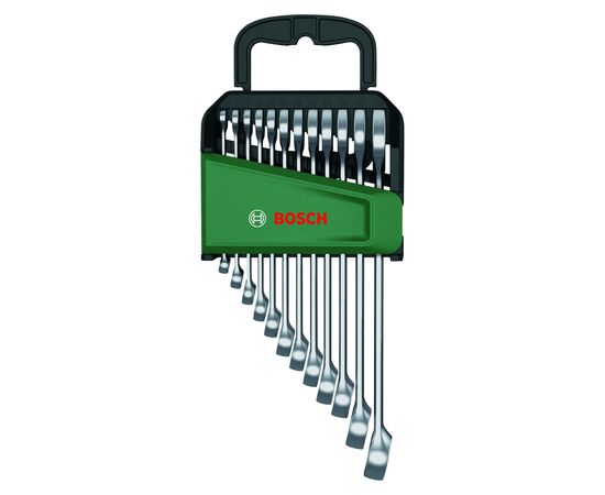 Ключ Bosch гаечный, набор 12шт, комбинированный, 6-19мм, CrV (1.600.A02.Z9D)