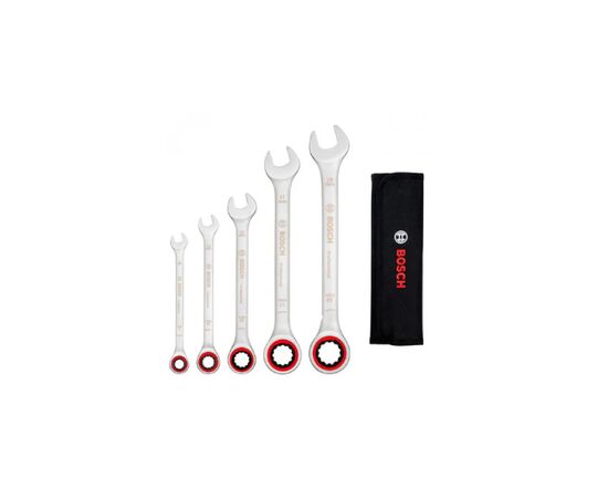 Ключ Bosch комбинированный, набор 5шт, 8,10,13,17,19мм (1.600.A02.Z3D), изображение 2