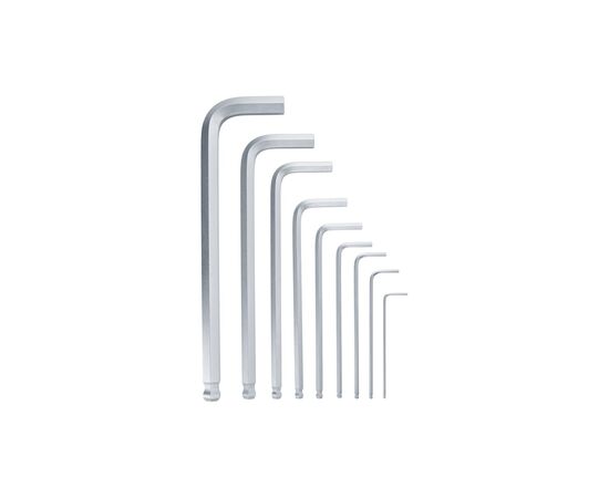 Ключ Bosch шестигранный, набор 9шт, шаровидный наконечник (1.600.A02.BX9), изображение 2